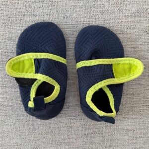Navy and Lime Baby/Toddler Water Shoes - 12-18 months infant
